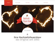 Tablet Screenshot of hochzeit-feuershow.de